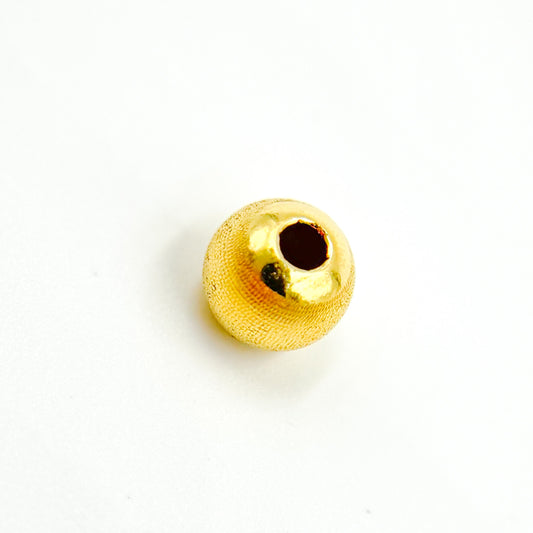 5MMGPBEADS. 5MM Gold Plated Sterling Silver Velvet Beads