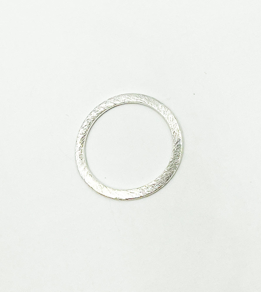 BS3-SS. Sterling Silver Circle 20mm Connector