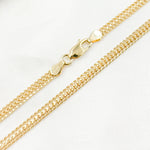 Load image into Gallery viewer, 050HARWA1L136. 14K Solid Gold Flat Curb Chain
