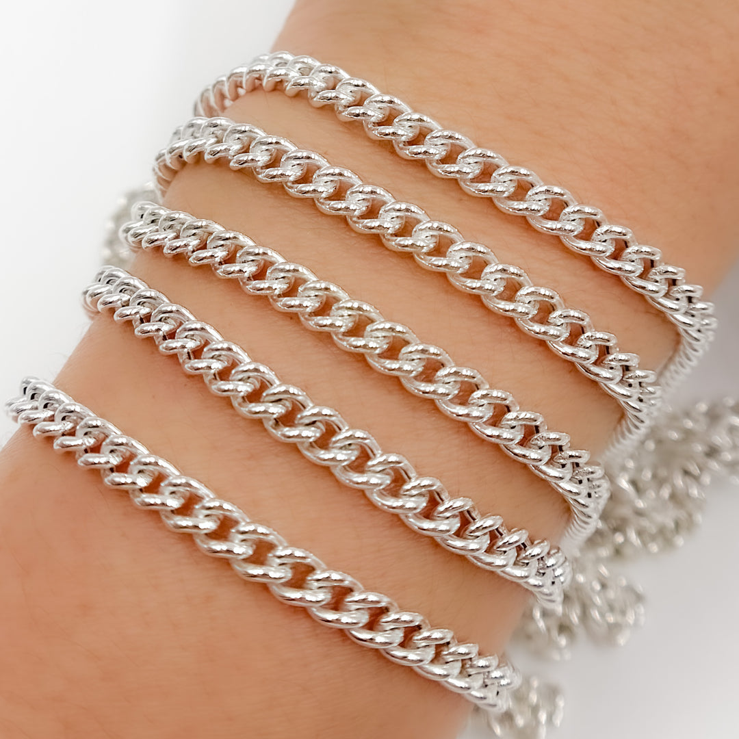 Y3SS. Sterling Silver Curb Link Chain