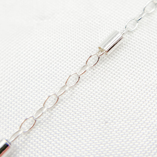 Sterling Silver Tube Satellite Chain