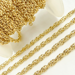 Load image into Gallery viewer, Gold Plated 925 Sterling Silver Rope Chain. Y104GP
