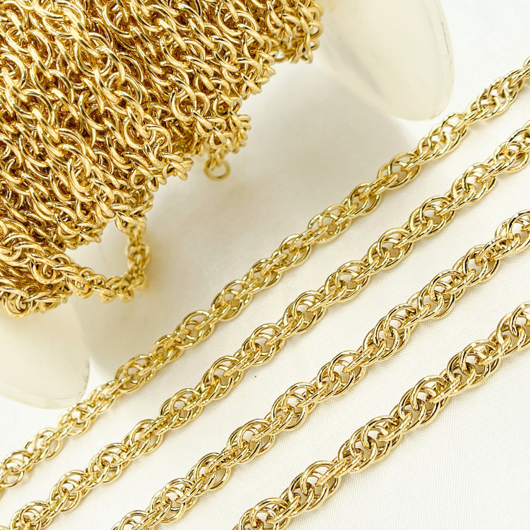 Gold Plated 925 Sterling Silver Rope Chain