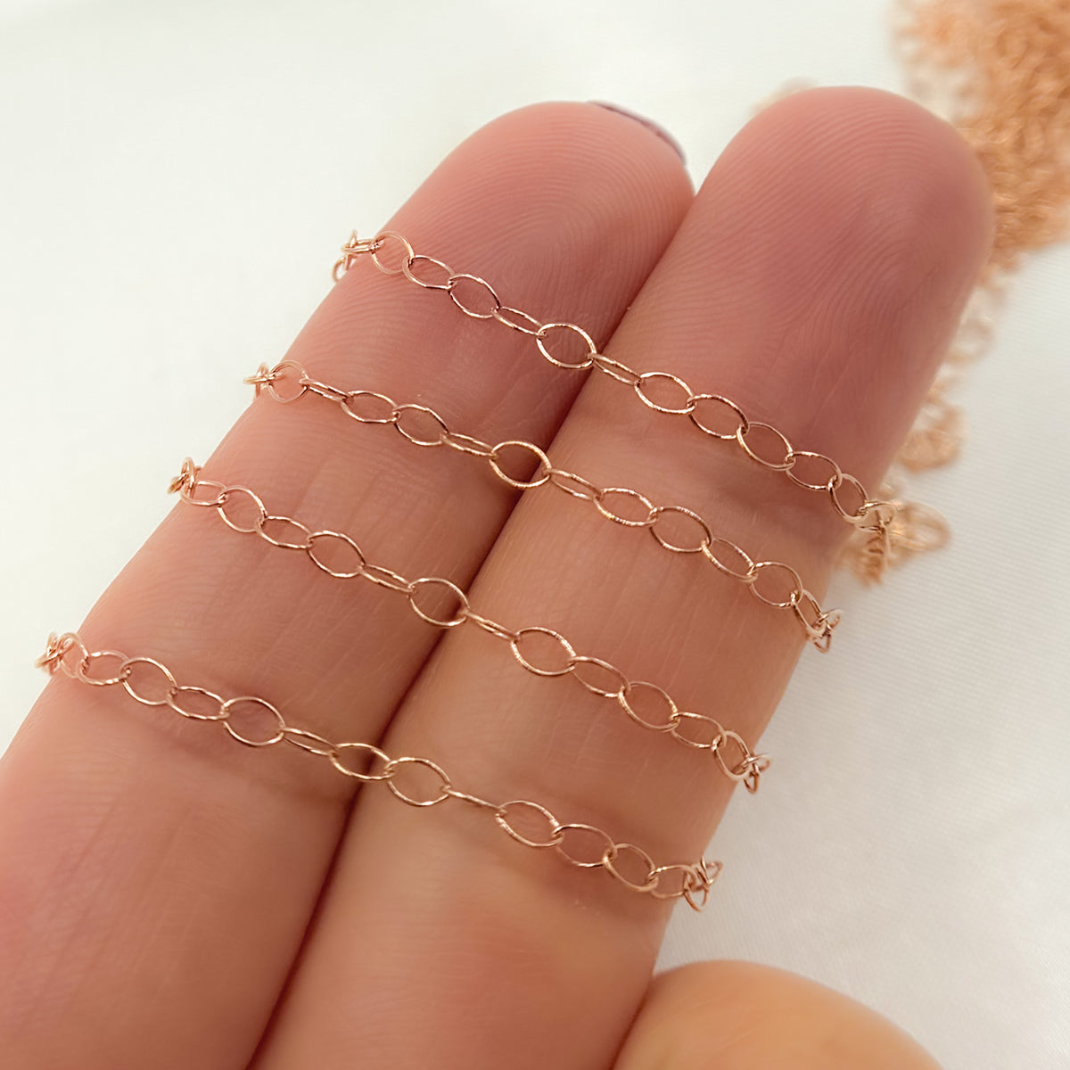 Rose Gold Filled Smooth Cable Chain