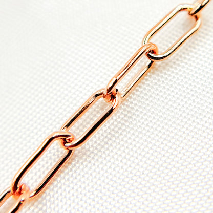 Rose Gold Filled Paperclip Chain