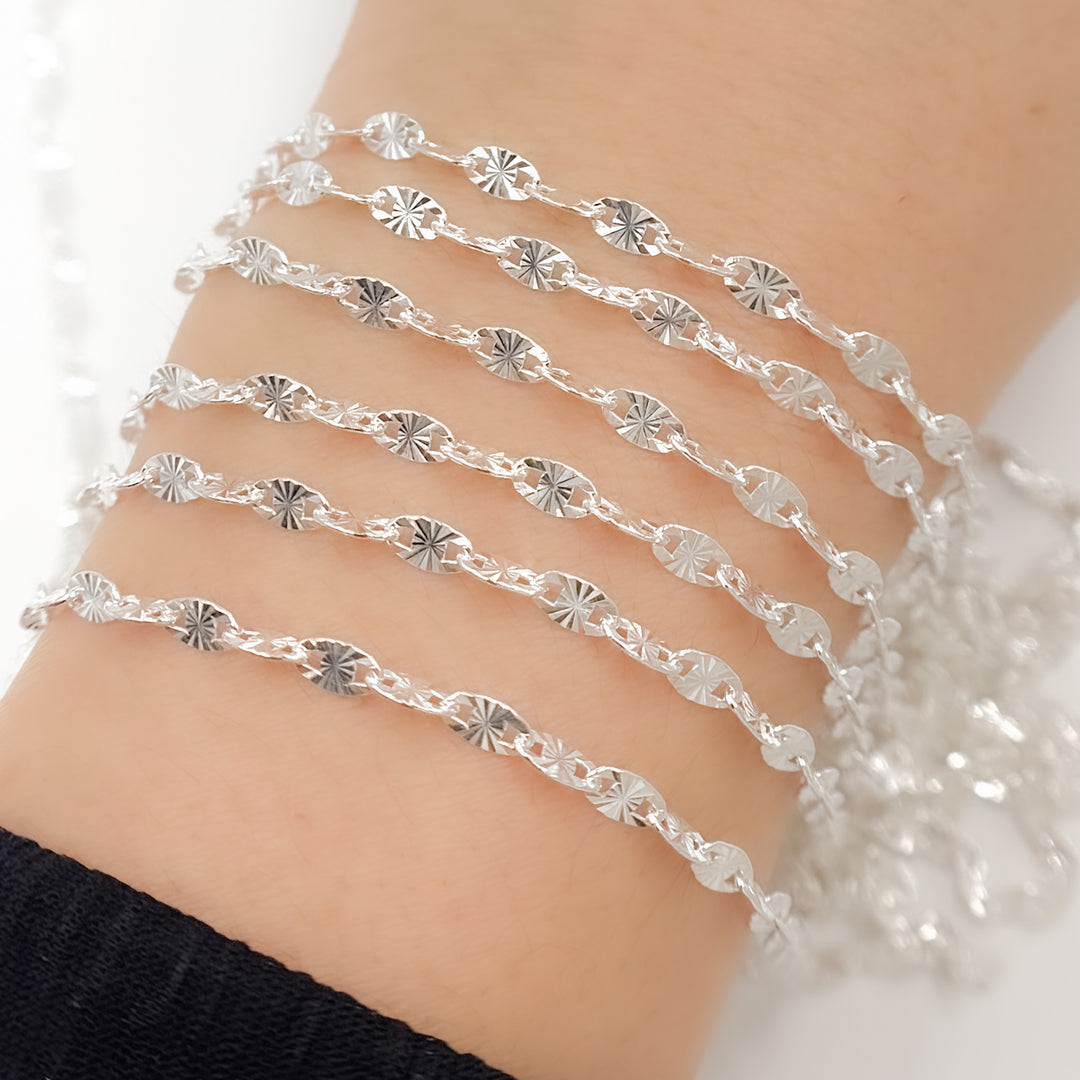 Sterling Silver Textured Marina Chain