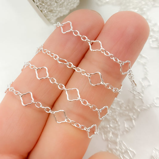 Sterling Silver Clover Link Chain