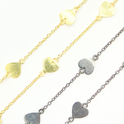 310HS. Heart Shape Connected Wire Chain