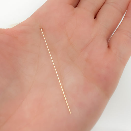 Gauge Gold-filled Flat 2 Inch Headpin