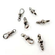 17MM Black Rhodium Sterling Silver Swivel Clasp