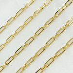 Load image into Gallery viewer, Z19GP. Gold Plated 925 Sterling Silver Short &amp; Long Oval Link Chain