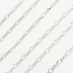 Load image into Gallery viewer, Y20SS. Sterling Silver 1 Link Long and 3 Curb Links Chain in Between
