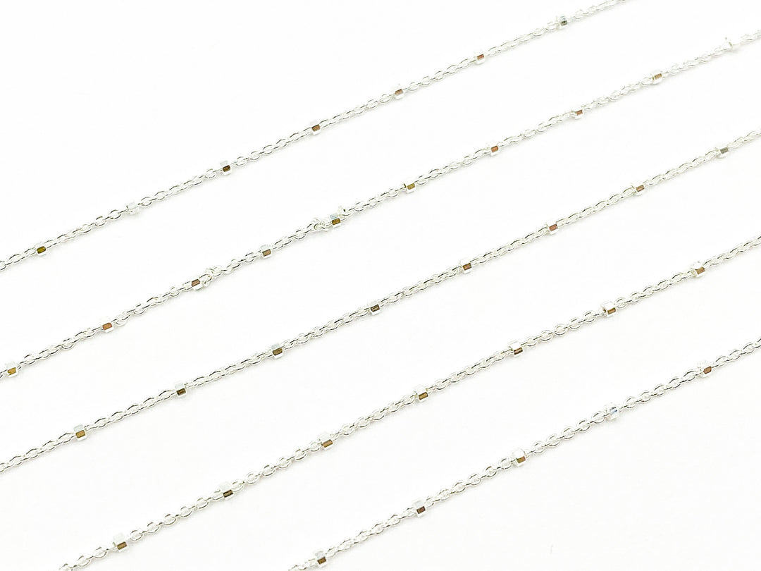 Z36SS. 925 Sterling Silver Satellite Chain