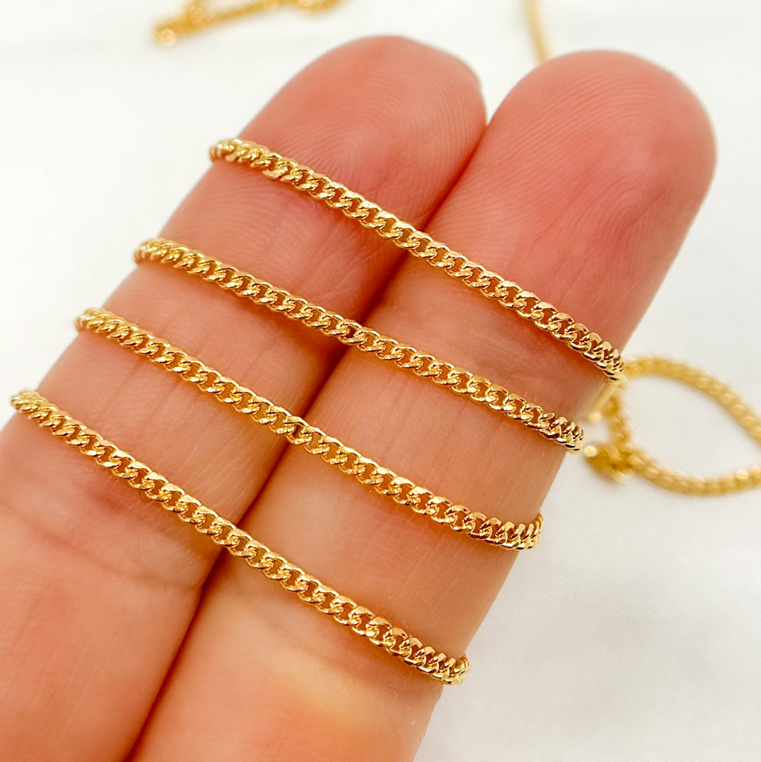 68HRGF. 14K Gold-Filled Flat Curb Chain