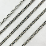 Load image into Gallery viewer, 642506OX. Oxidized Sterling Silver Flat Box Chain
