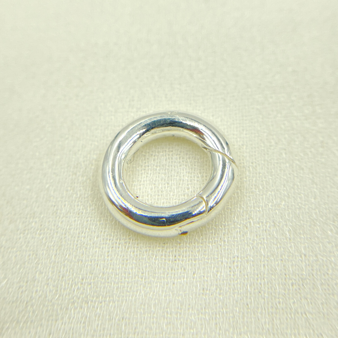 925 Sterling Silver Round Clasp 13mm. CHM05613