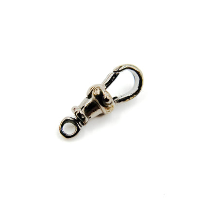 17MM Black Rhodium Sterling Silver Swivel Clasp