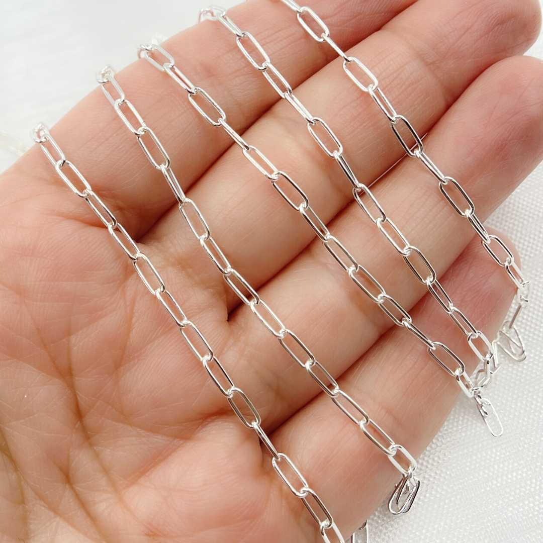 Sterling Silver Paperclip Chain
