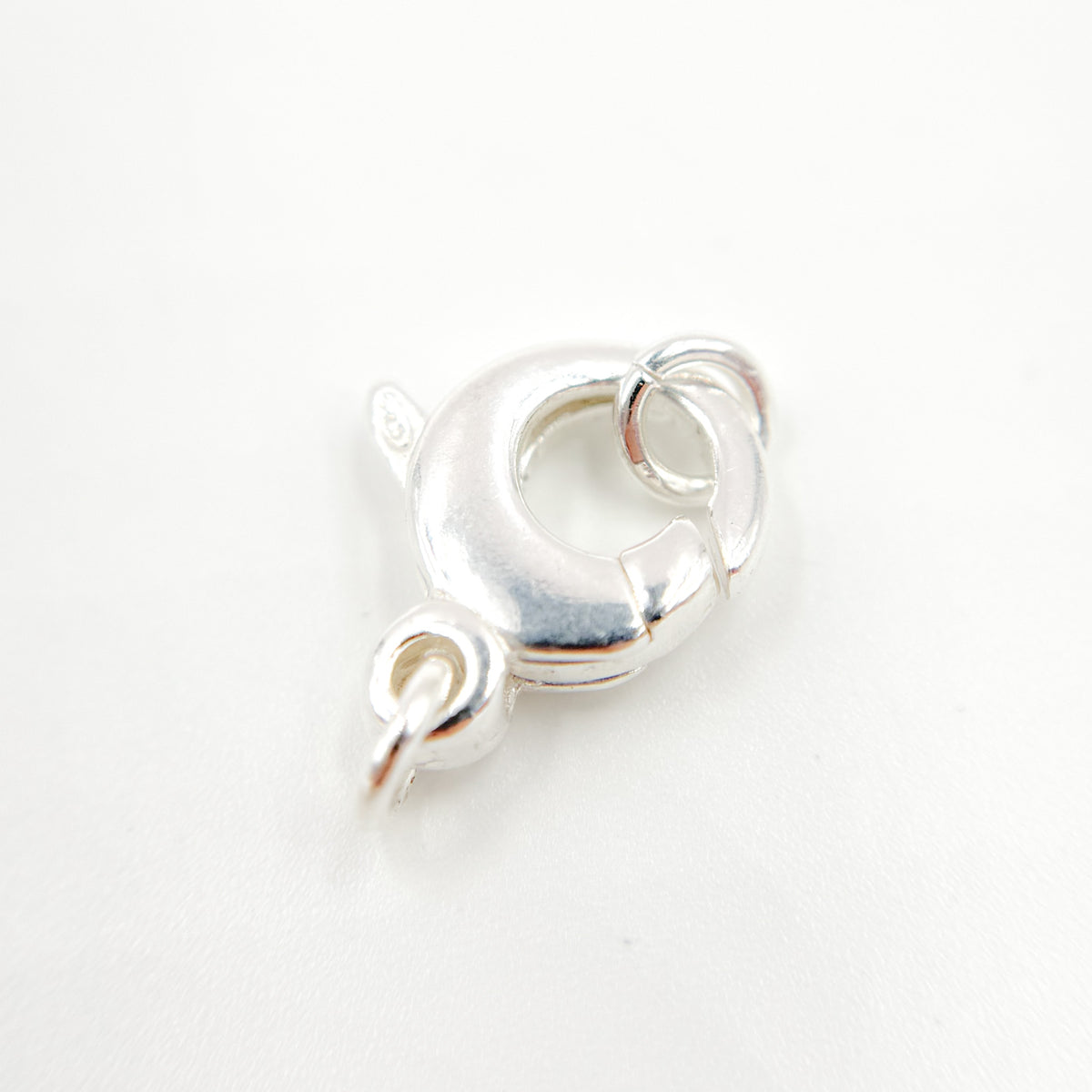 14MM White Sterling Silver Trigger Clasp