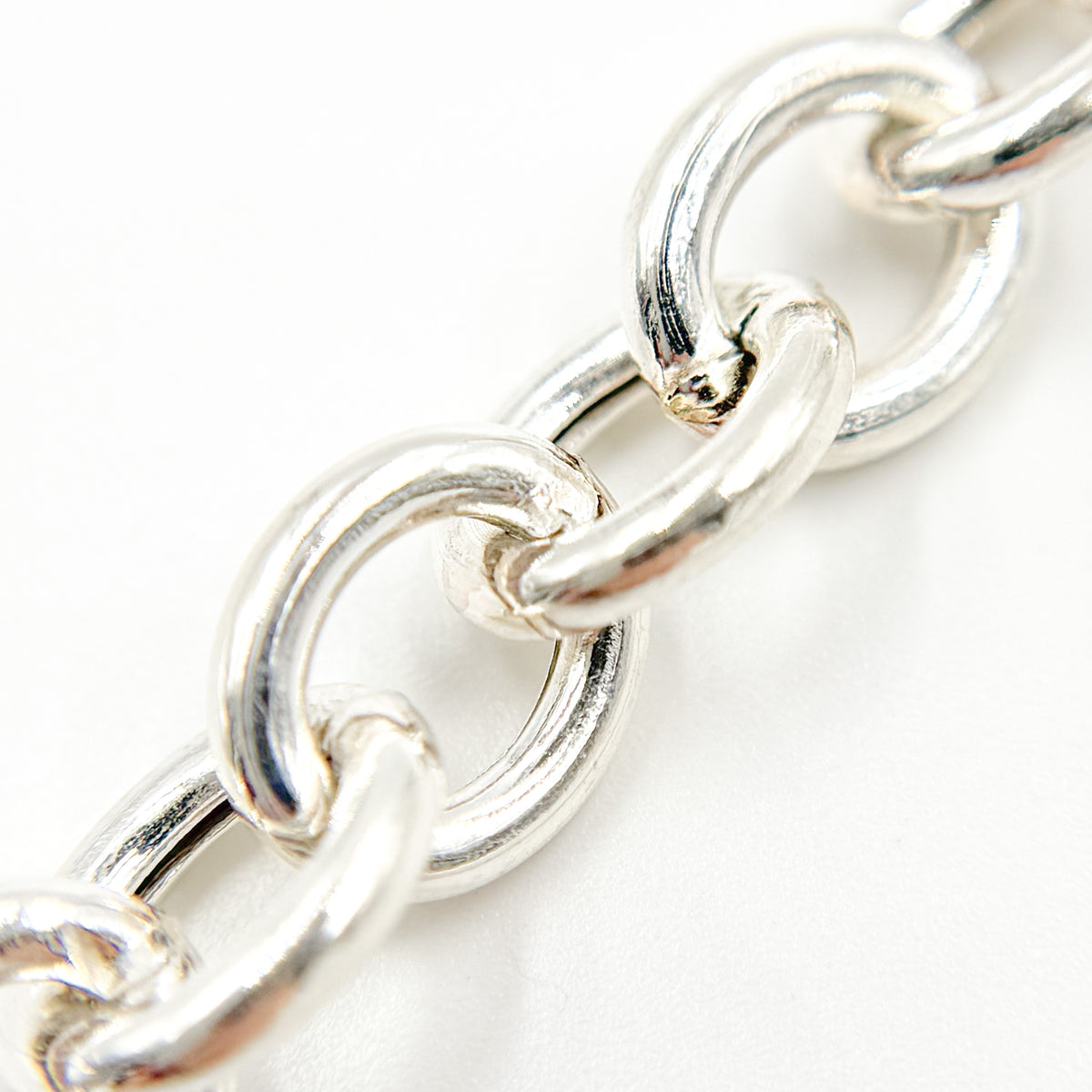 Sterling Silver Smooth Oval Cable Link Chain