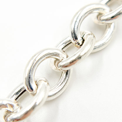 Sterling Silver Smooth Oval Cable Link Chain