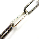 Load image into Gallery viewer, Sterling Silver Diamond Cut Paperclip Chain