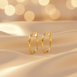 Load image into Gallery viewer, 15850021777.  14K Solid Gold Fancy Rectangle Hollow Hoop Earrings