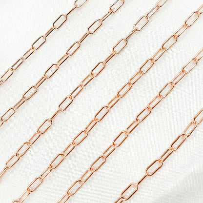 Rose Gold Filled Paperclip Chain