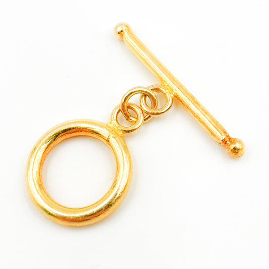 TG1GP. Gold Plated Sterling Silver Toggle Clasp