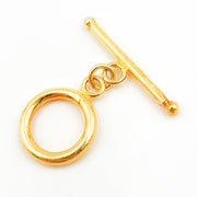 TG1GP. Gold Plated Sterling Silver Toggle Clasp