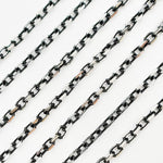 Load image into Gallery viewer, Z67SB. Black Rhodium Sterling Silver Diamond Cut Box Chain
