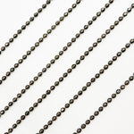 Load image into Gallery viewer, V113BR. Black Rhodium Sterling Silver Diamond Cut Ball Chain
