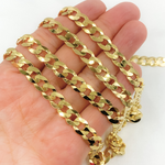 Load image into Gallery viewer, Y92GP. Gold Plated 925 Sterling Silver Ultra Flat Round Link Chain