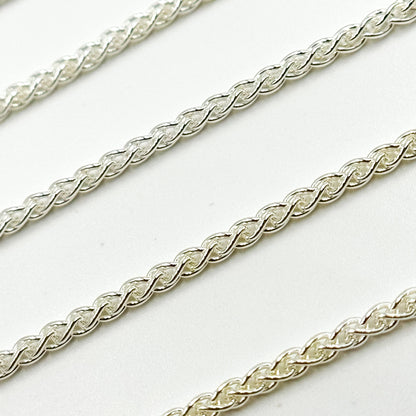 925 Sterling Silver Wheat Chain
