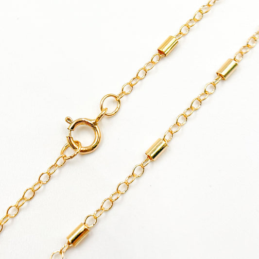 14K Gold-Filled Satellite Tube Finish Necklac