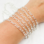 Load image into Gallery viewer, Sterling Silver Diamond Cut Cable Link Chain