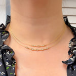 Load image into Gallery viewer, 275/395. 14K Solid Gold Fancy Choker Necklace