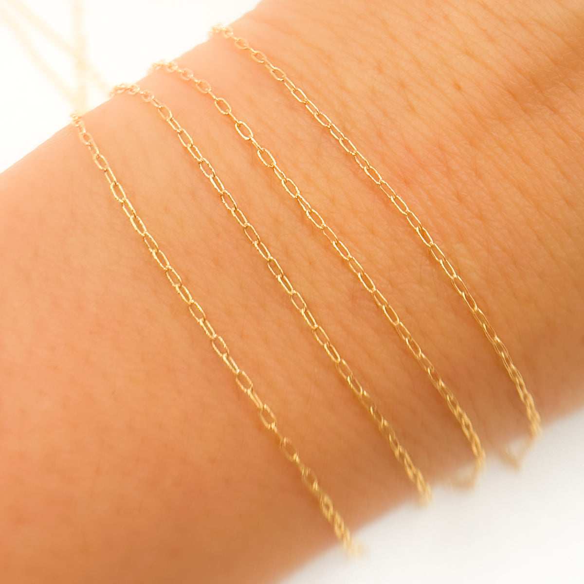 14K Gold-Filled Paperclip Chain