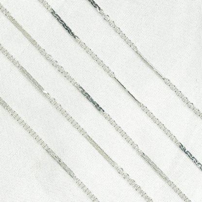 925 Sterling Silver Cable Bar Chain