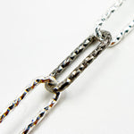 Load image into Gallery viewer, Black Rhodium 925 Sterling Silver Paperclip Diamond Cut Chain