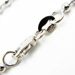 Load image into Gallery viewer, 200CPBBWG. 14K Solid White Gold Ball Necklace