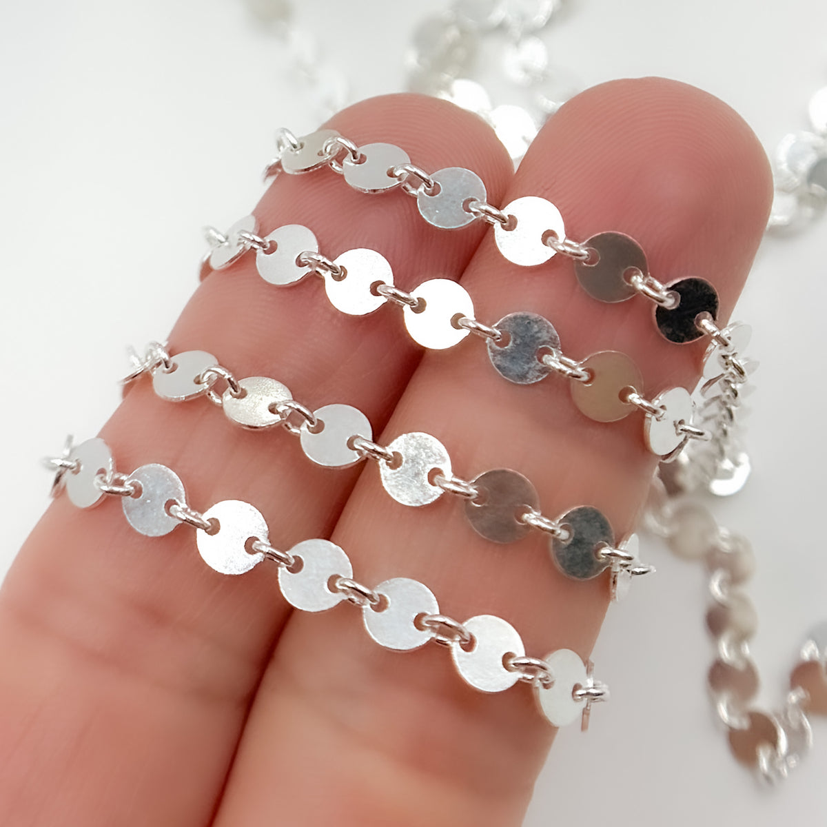 Sterling Silver Disc Chain