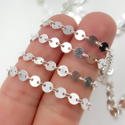 Sterling Silver Disc Chain