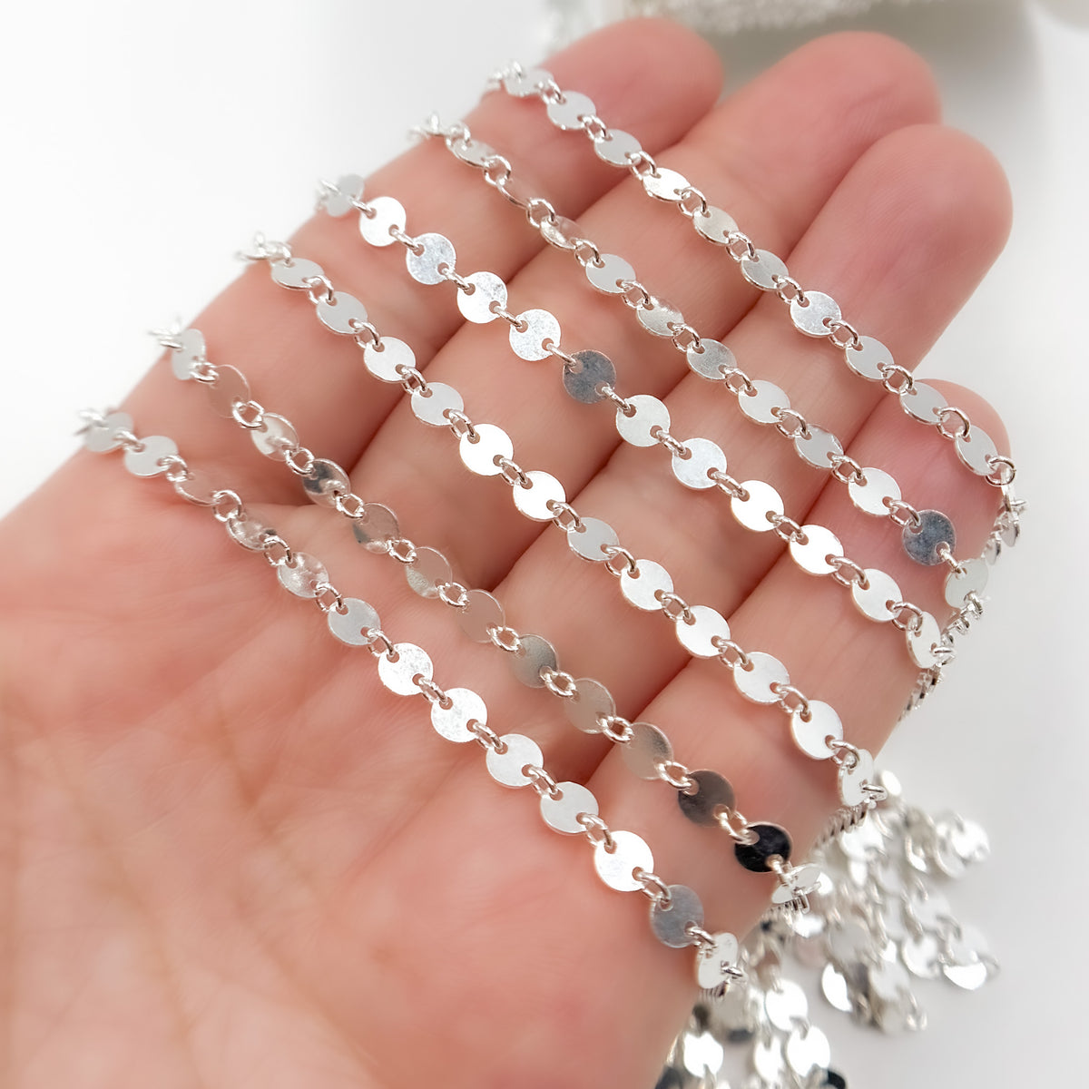 Sterling Silver Disc Chain