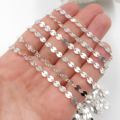 Sterling Silver Disc Chain