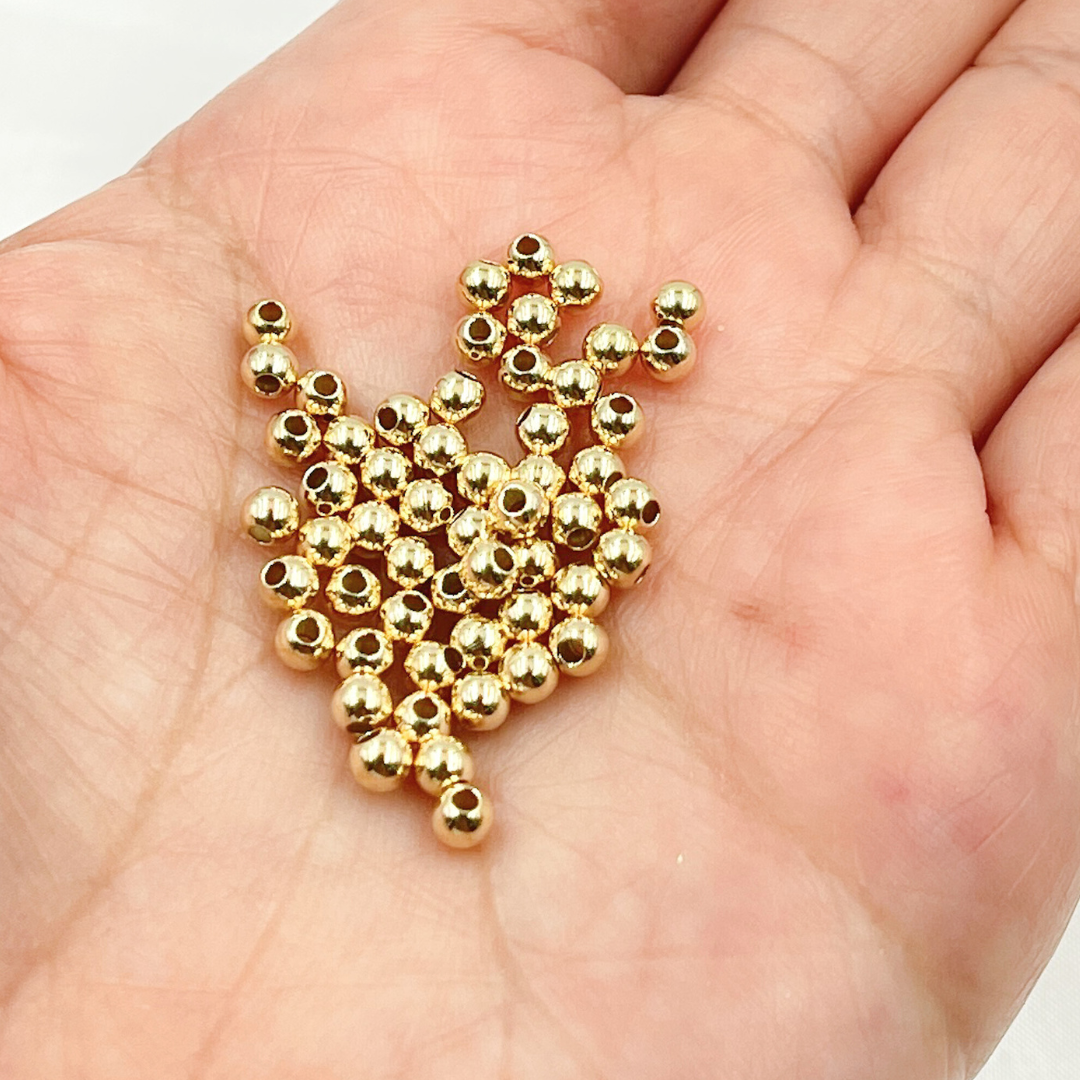 2925SB30H09. 14k Gold Filled Seamless Beads 3mm