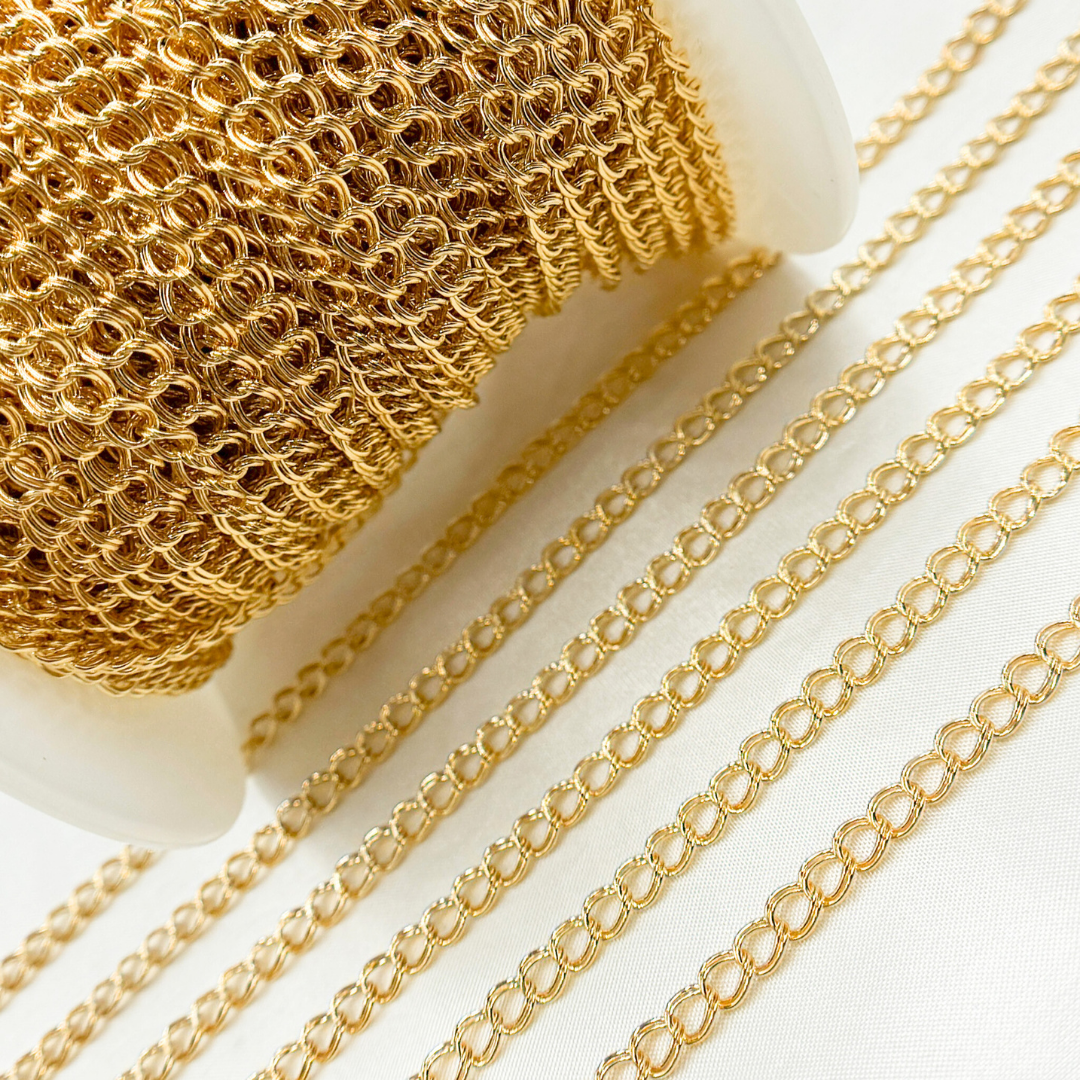 21PCGF. 14k Gold Filled Double Curb Chain