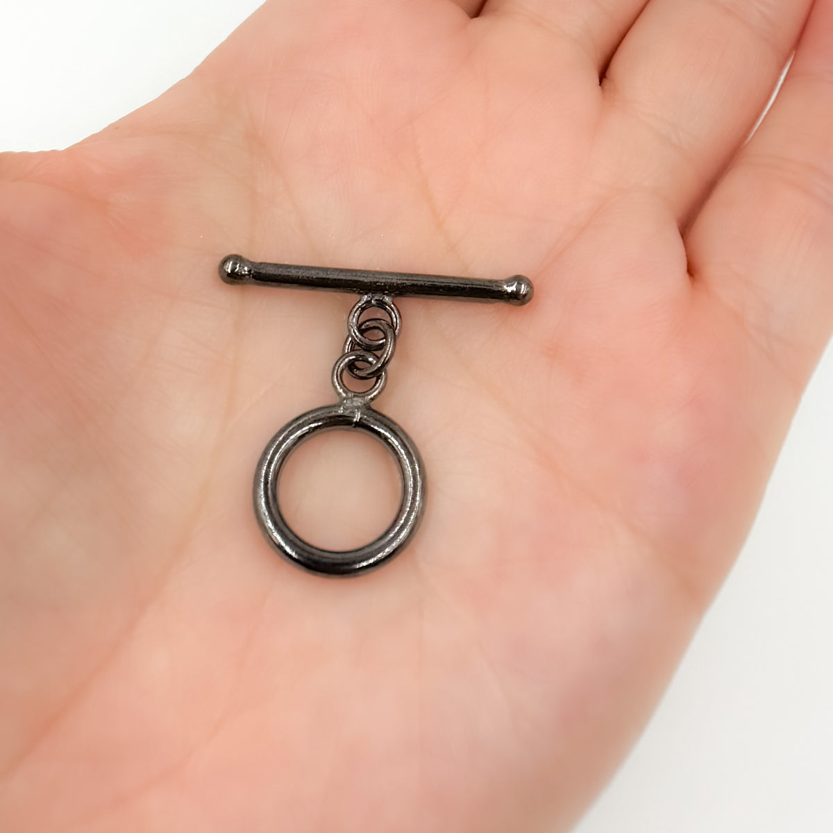 TG1BR. Black Rhodium Sterling Silver Toggle Clasp
