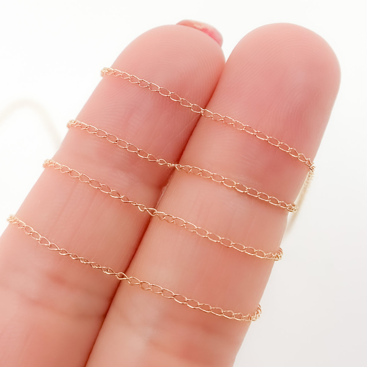 14K Gold Filled Curb Chain