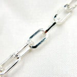 Load image into Gallery viewer, V137SS. Sterling Silver Flat Paperclip Chain
